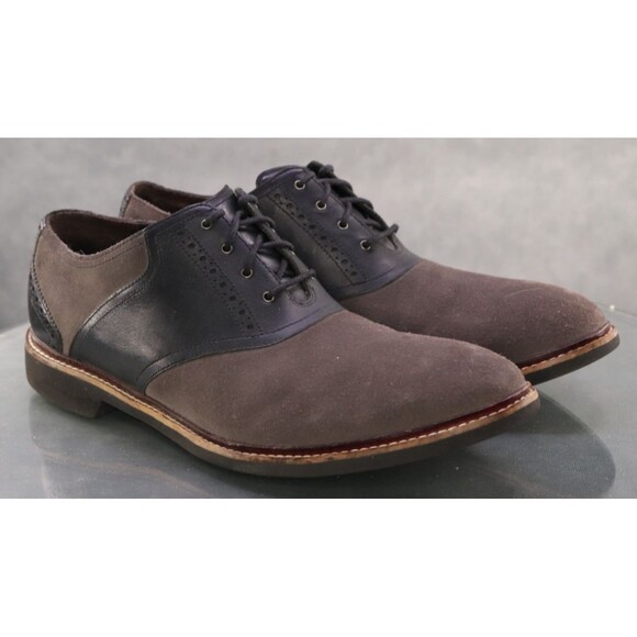 Cole Haan Franklin Two Tone Men's Oxfords Dress Shoes Size 13 M Leather Gray - Picture 5 of 11